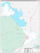 San Jacinto Wall Map Premium Style